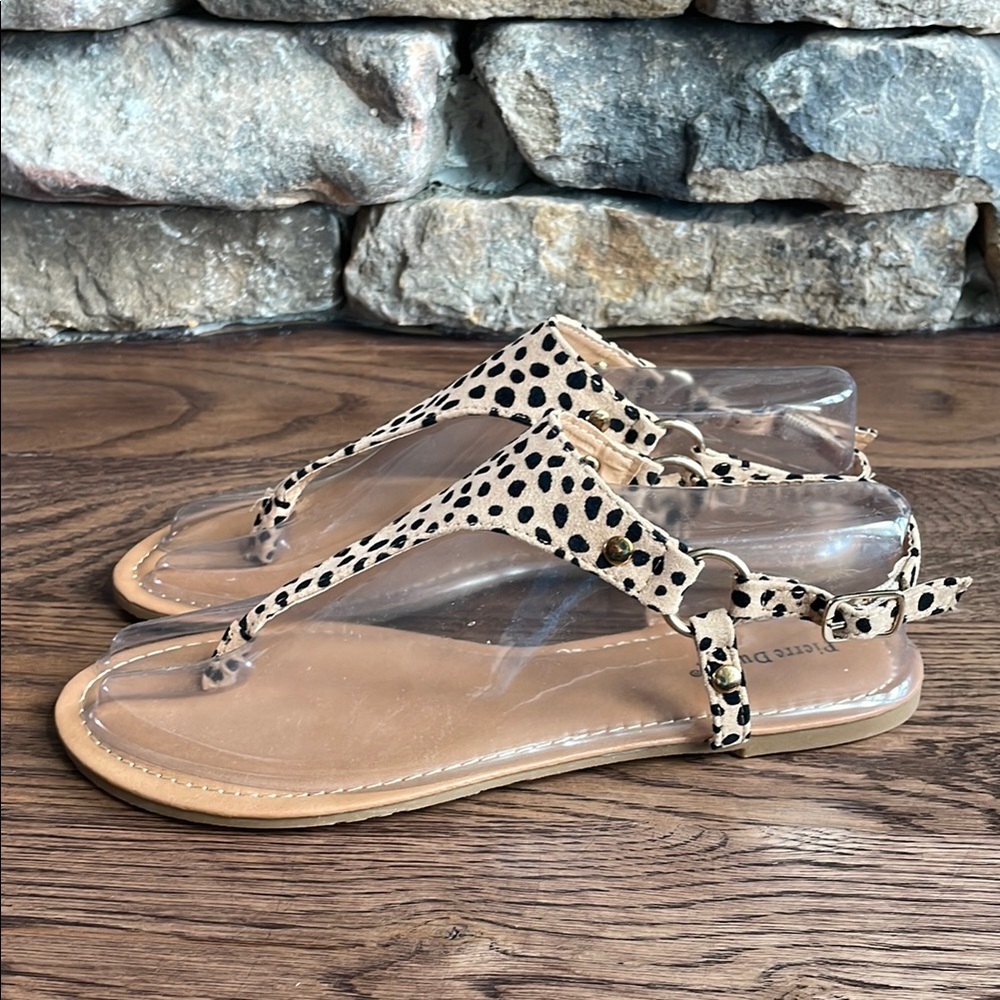 Pierre Dumas Leopard Print Women's Sandals